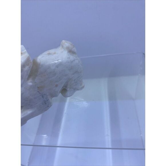 Soapstone Carved Fetish Rabbit HT 2.5 Inches Lenght Approx 3 In. - Picture 8 of 12